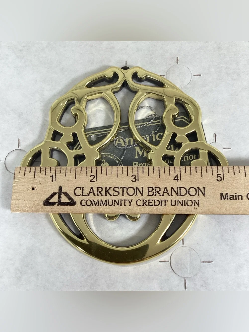 Baldwin Brass Oglethorpe Cypher Trivet #7073.030 New In Box Classics Collection